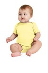 Infant Short Sleeve Baby Rib Bodysuit