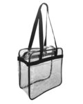 Clear Tote with Zippered Top