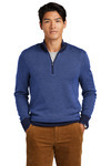 Brooks Brothers Washable Merino Birdseye 1/4 Zip Sweater