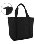 Zippered XL Cotton Canvas Resort Tote