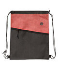 Tonal Heathered Non-Woven Drawstring Backpack